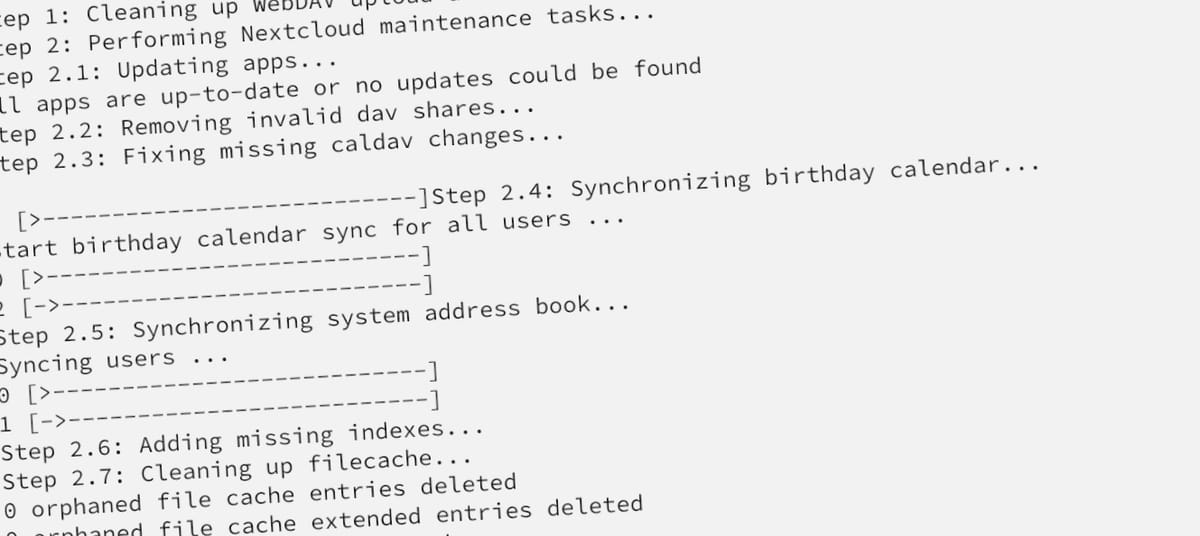 Automating Nextcloud Maintenance on unRAID with a Scheduled Script